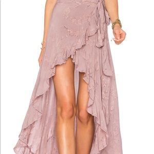 Blue Life Purple Maxi Wrap Skirt